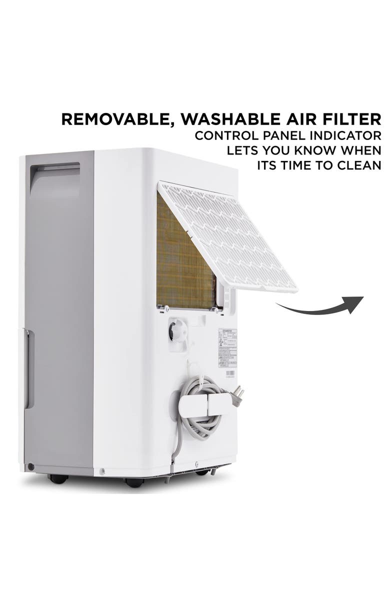 Ivation Energy Star Dehumidifier with Hose Connector, Humidity Control & Auto Shutoff, Alternate, color, White