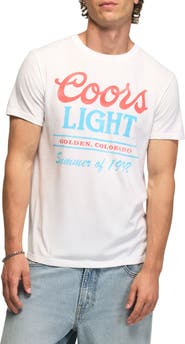Lucky Brand Coors Light Summer Cotton Blend Graphic T-Shirt