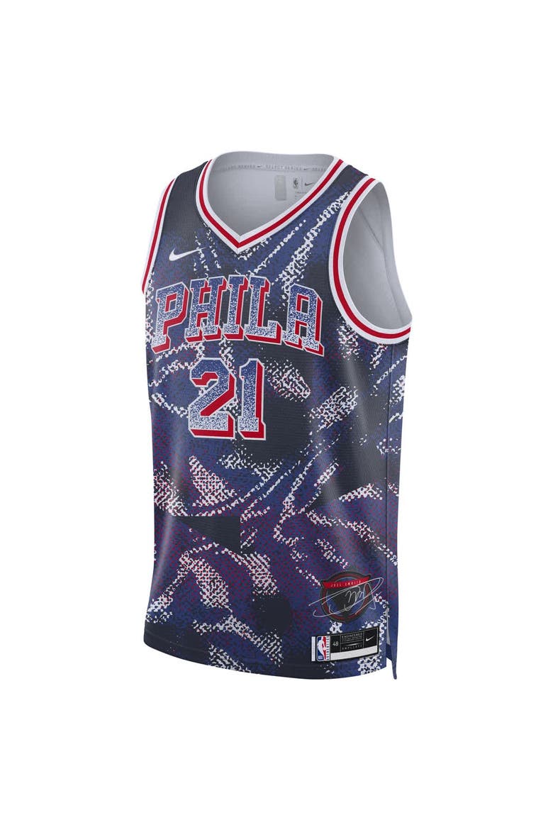 Unisex Nike Joel Embiid Navy Philadelphia 76ers 2025 Select Series Swingman Player Jersey, Alternate, color, Navy