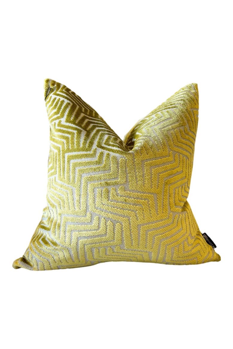 Velvet Pillow Cover, Main, color, CHARTREUSE