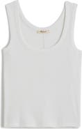 Madewell Scoop Neck Regenerative Cotton Rib Tank