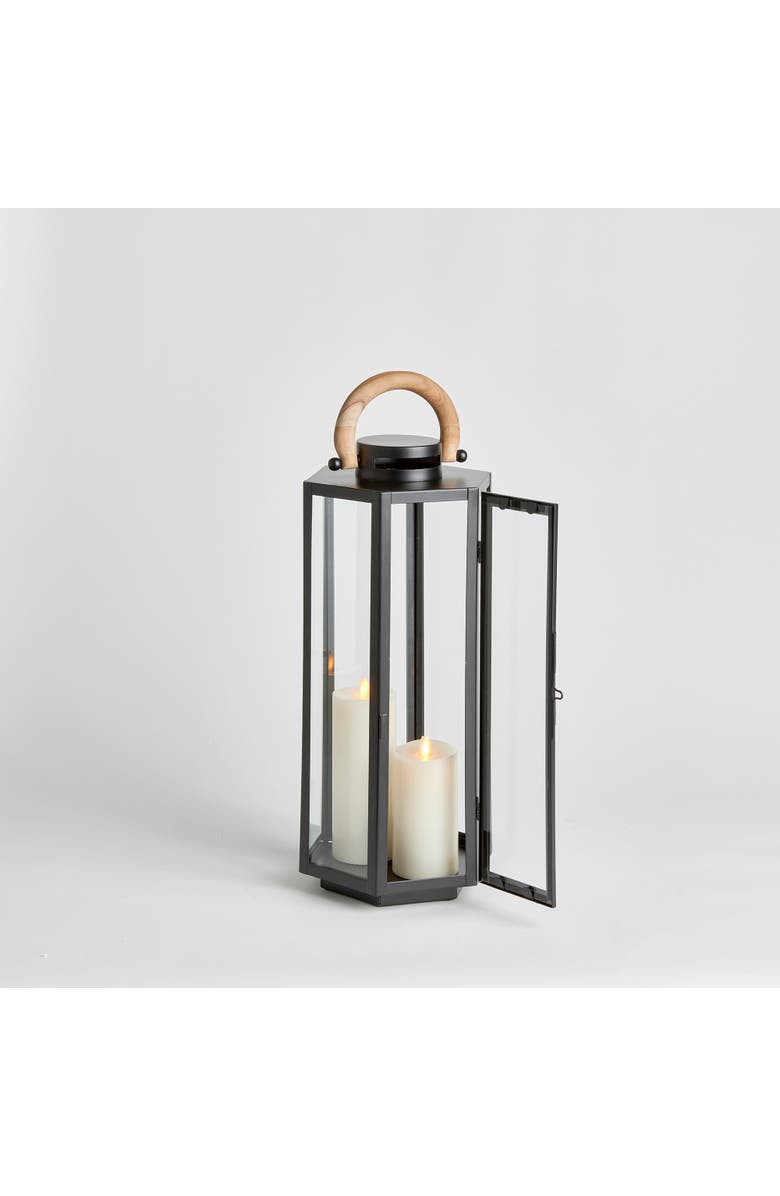 Napa Home & Garden Dockside Outdoor Lantern, Alternate, color, Black