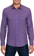 W.R.K Slim Fit Square Geo Print Performance Button-Up Shirt