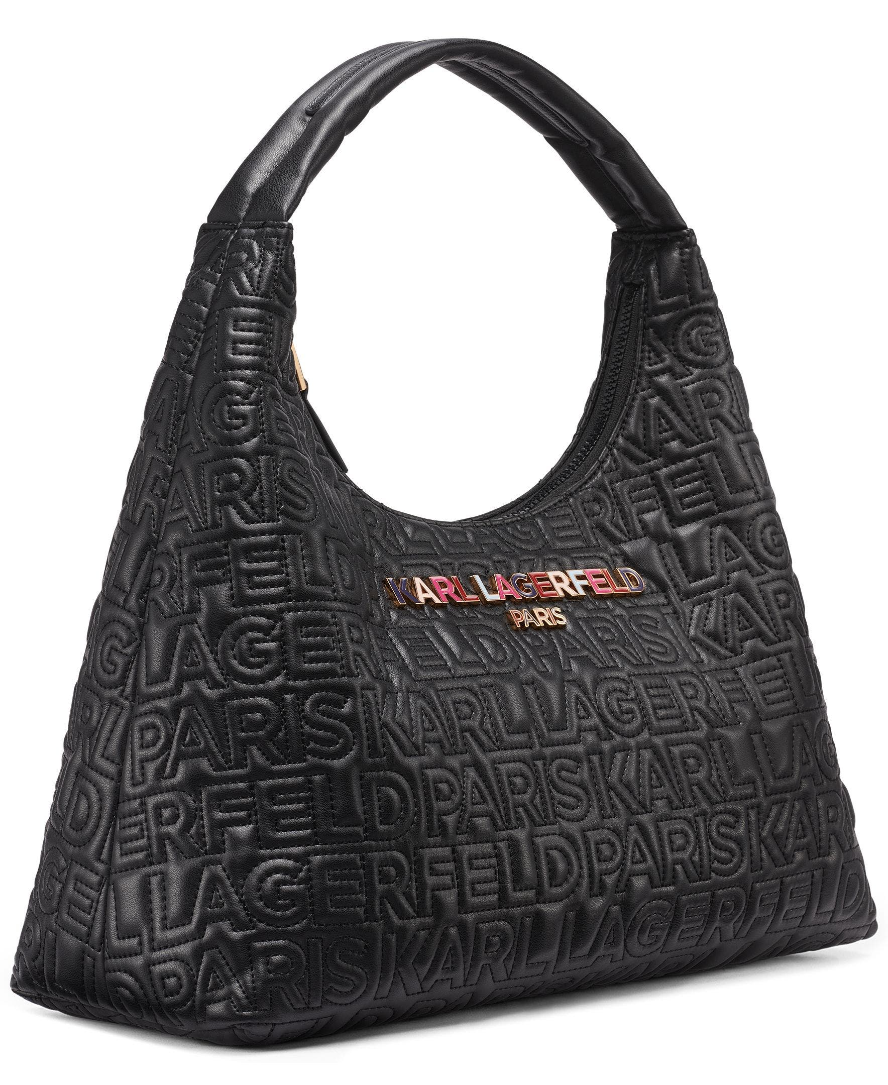 KARL LAGERFELD PARIS Voyage Hobo, Alternate, color, Black Multi