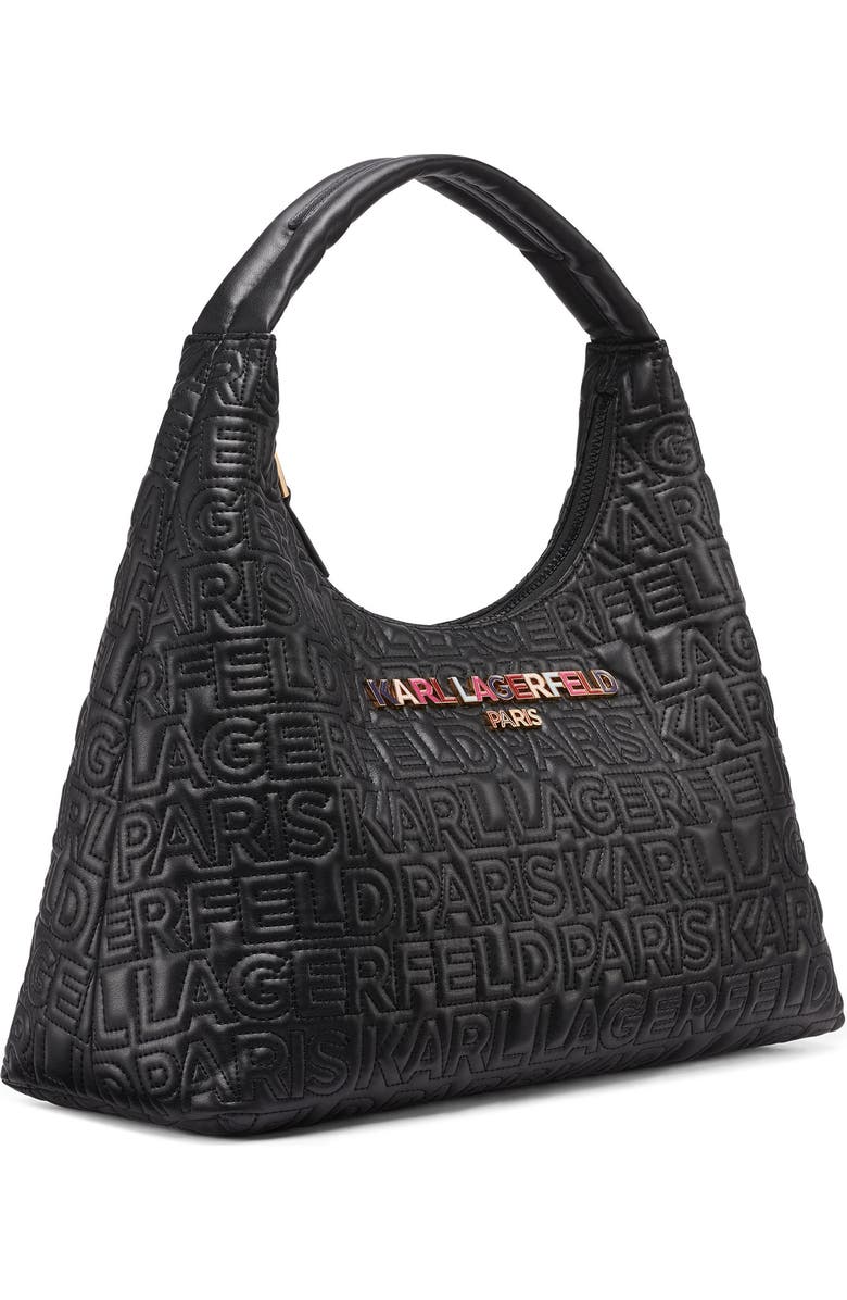 KARL LAGERFELD PARIS Voyage Hobo, Alternate, color, Black Multi