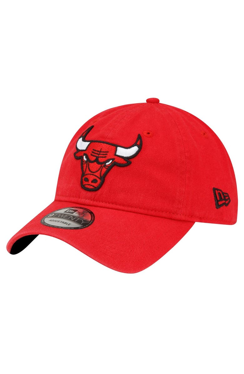 New Era Men's New Era Red Chicago Bulls Team 2.0 9TWENTY Adjustable Hat, Main, color, Red