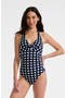  Navy Gingham Pique