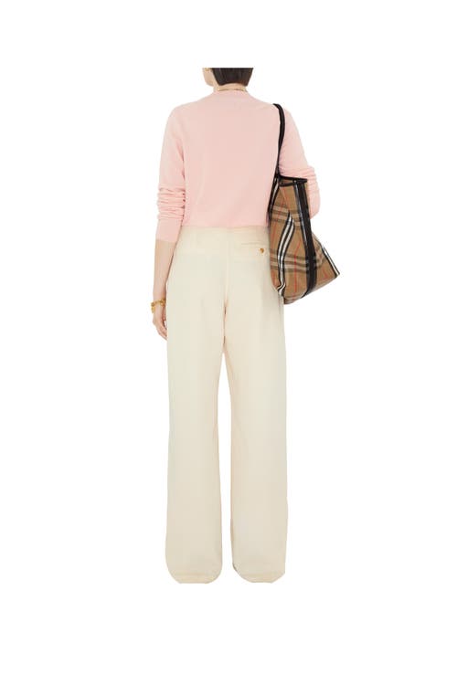 Burberry Cashmere Ekd-embroidered Sweater