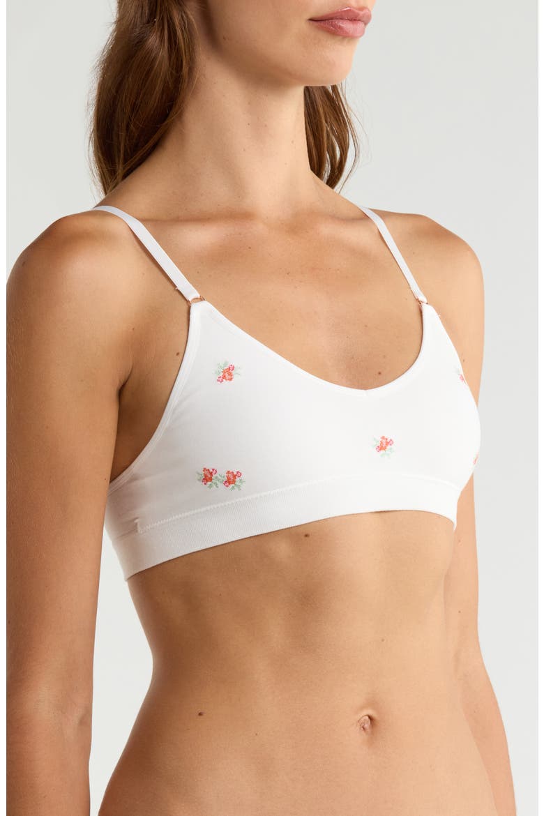 Amande Bloom Bralette, Main, color, ECRU FLORAL PRINT
