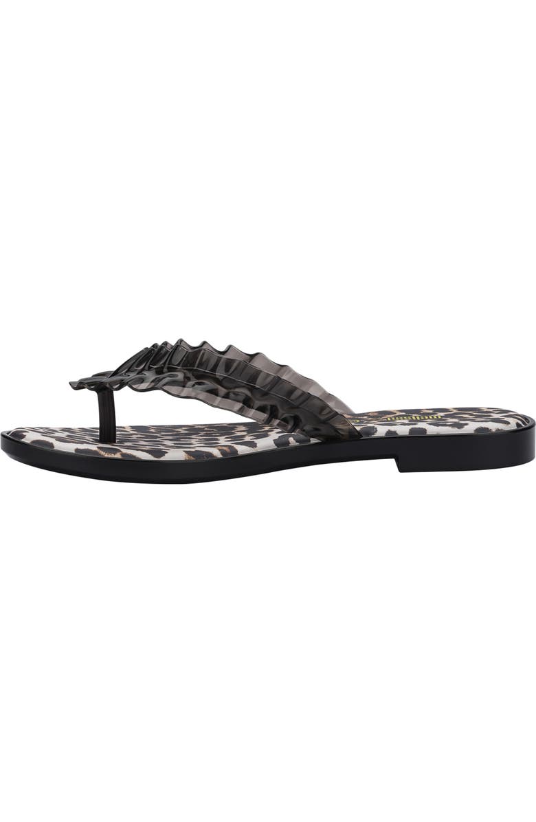 Melissa x Ganni Slim Flip Flop, Alternate, color, Black