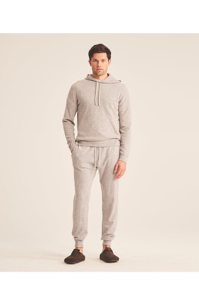 NAADAM Signature Cashmere Hoodie, Alternate, color, Cement