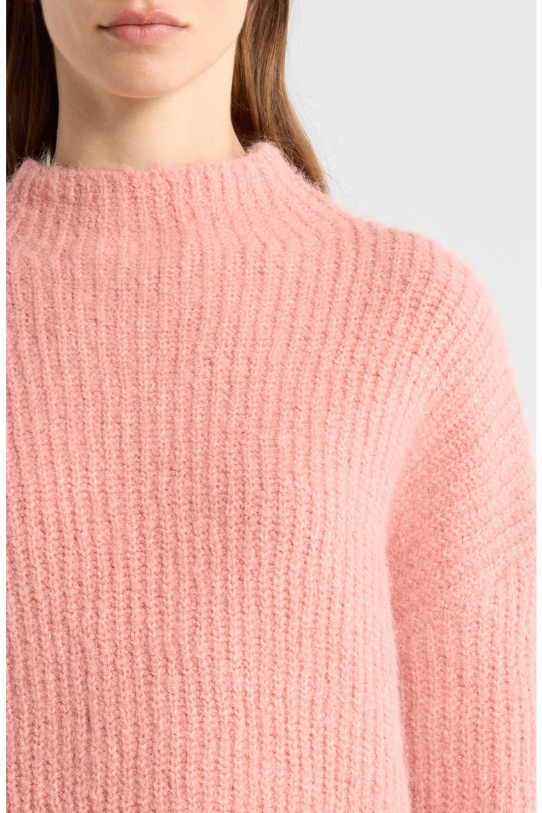 Mock Neck Sweater, Alternate, color, MAUVE