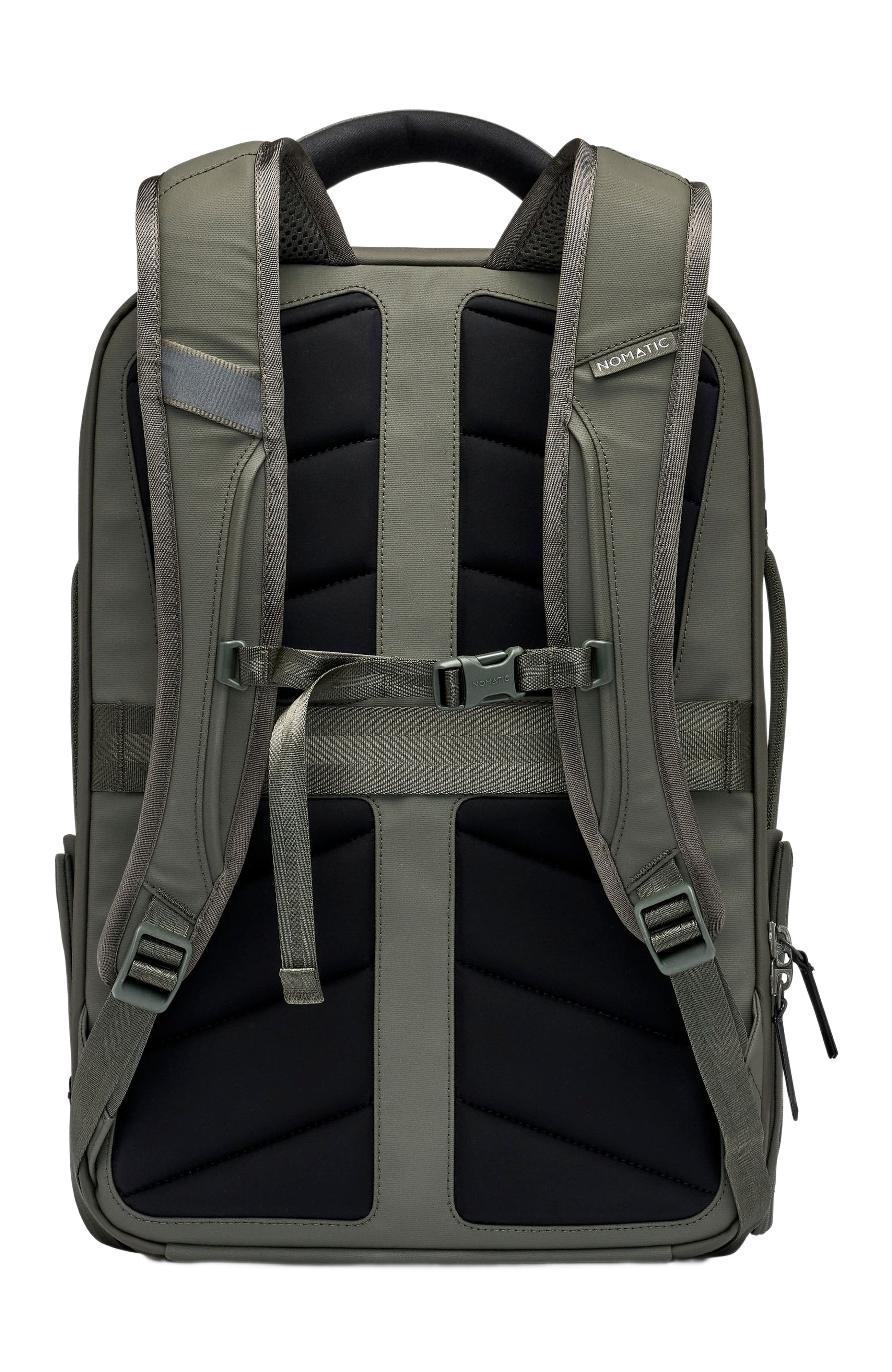 Water Resistant Minimalist Expandable Travel Backpack, Alternate, color, Olive - 14L