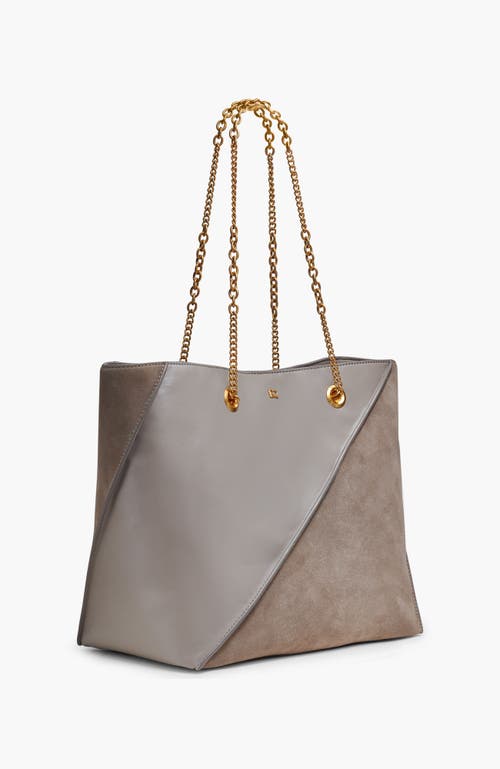 Donna Karan New York Setauket Solid+suede Tote