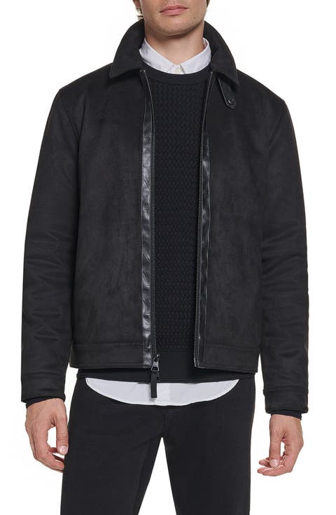 Faux Suede Moto Jacket