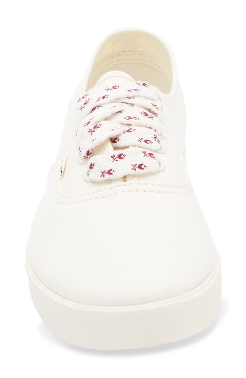 Vans Authentic Lowpro Sneakers Floral Laces Egret