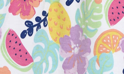 Jojo Maman Bébé Jojo Maman Bebe Jungle Floral Frill Cotton Jersey Sundress In Orange