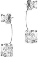 CZ by Kenneth Jay Lane CZ J-Stud Earrings