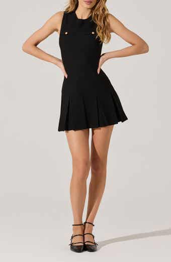 ASTR the Label Pleated Sleeveless Sweater Minidress