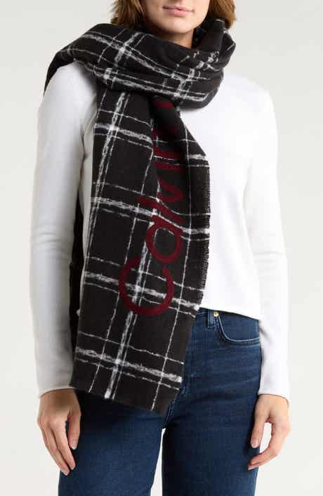 Calvin Klein Grid Weave Blanket Scarf