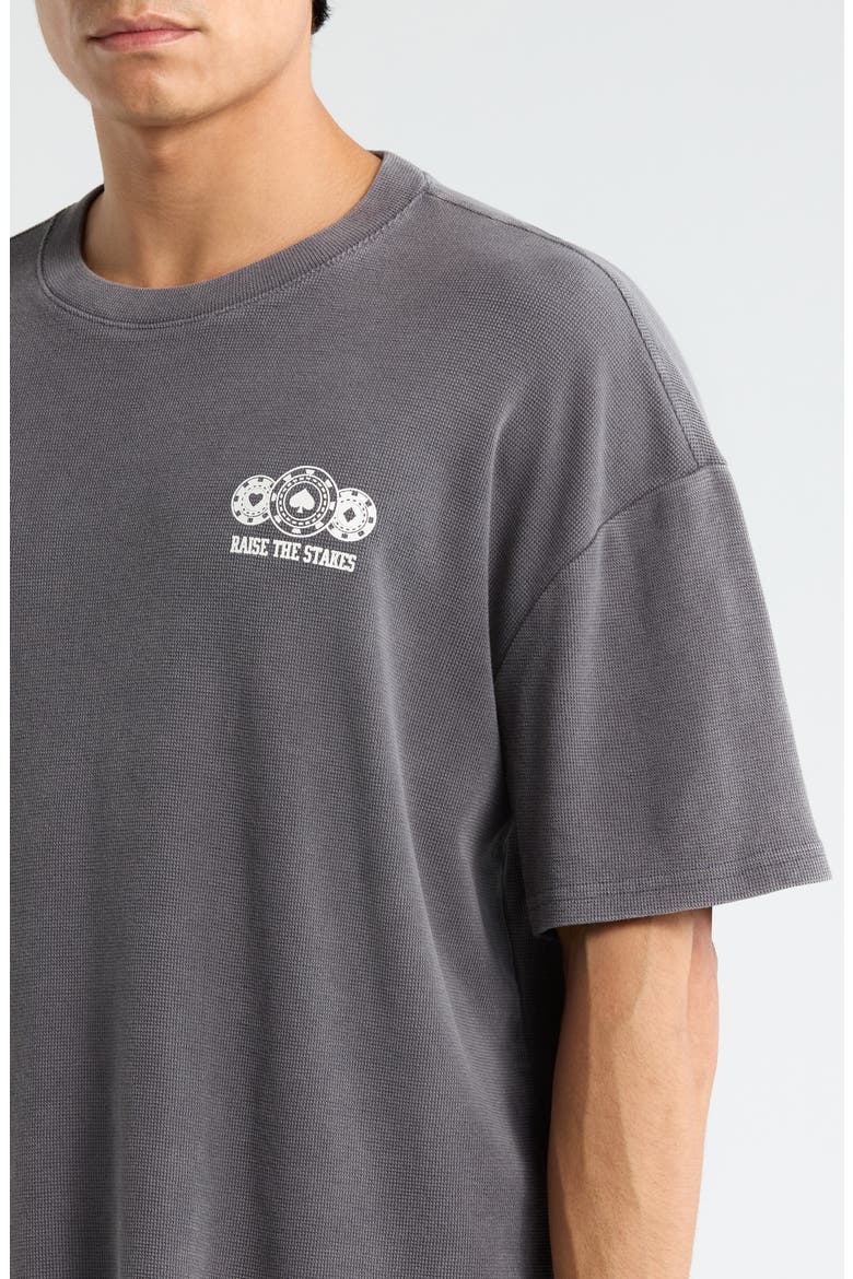 Cardinal Room Oversize Cotton Graphic T-Shirt, Alternate, color, CHARCOAL