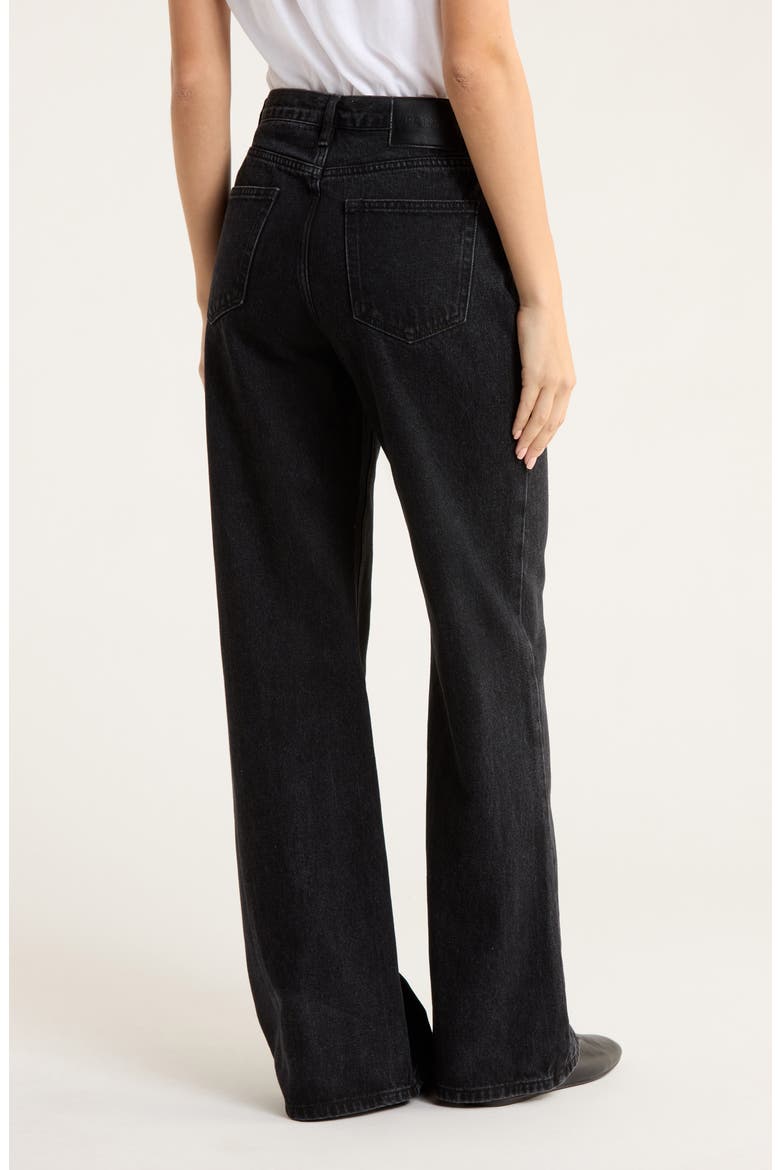 Maple High Waist Flare Leg Jeans, Alternate, color, BLACK