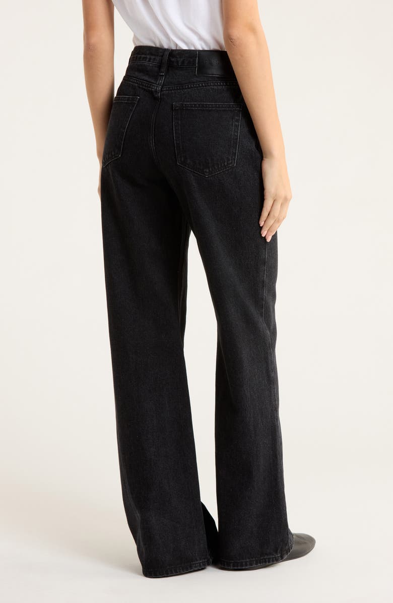 Princess Polly Maple High Waist Flare Leg Jeans, Alternate, color, Black