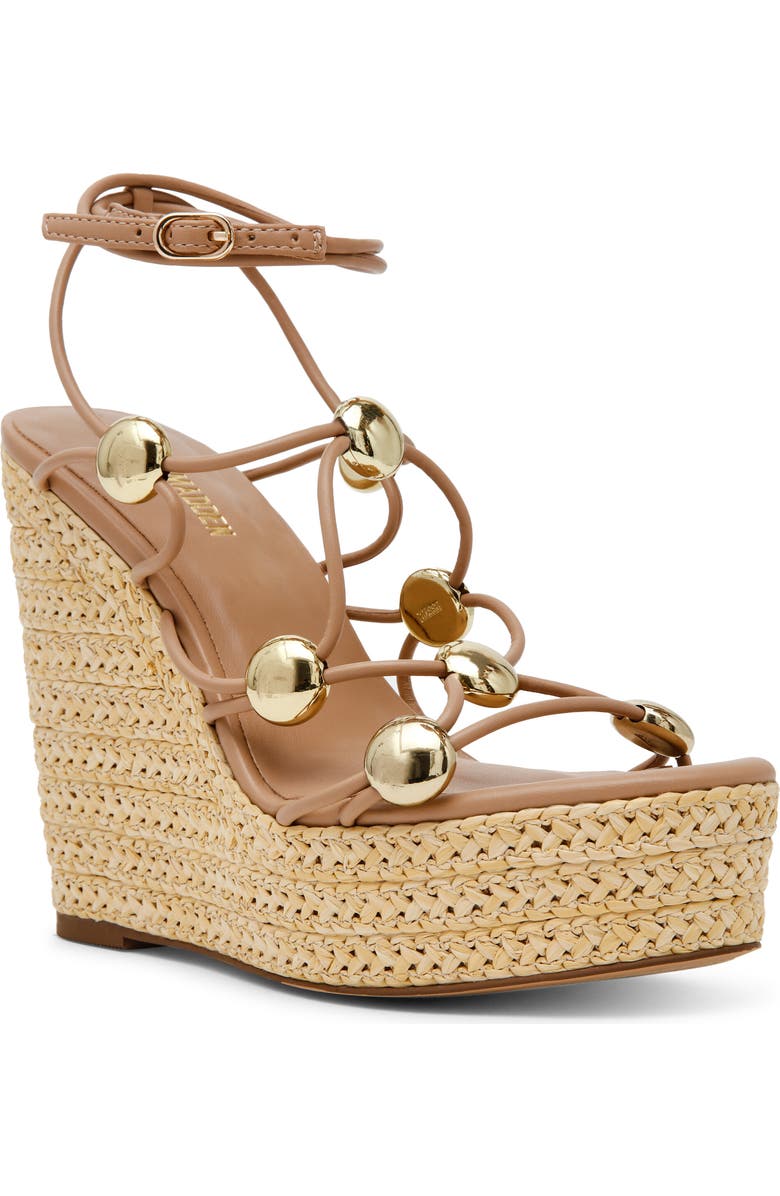 Steve Madden Oaklie Platform Slide Sandal, Main, color, Natural