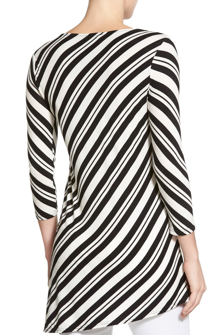 Stripe Asymmetrical Top, Alternate, color, RICH BLACK