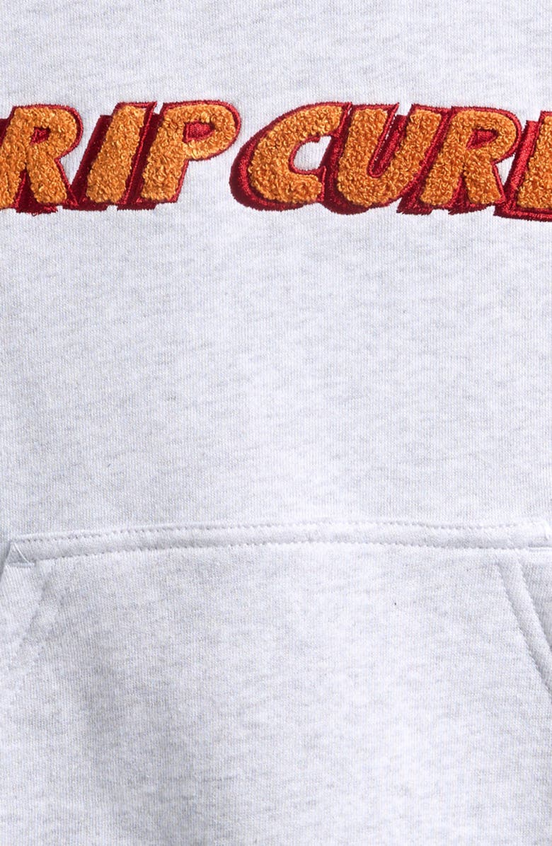 Rip Curl Kids' Eternal Shred Logo Fleece Hoodie, Alternate, color, Light Grey Heather