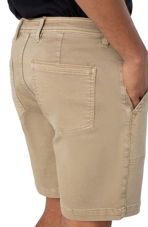 Liverpool Los Angeles Stretch Cotton Shorts In Khaki