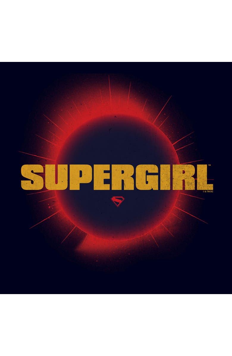 Supergirl Men's Supergirl Official Sun Logo Graphic T-Shirt, Alternate, color, Navy Blue