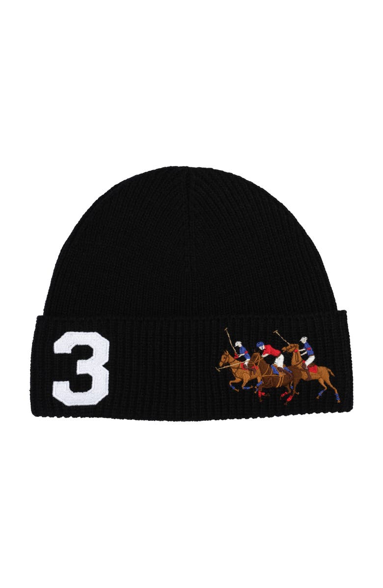 Polo Ralph Lauren Polo Match Beanie, Main, color, Polo Black
