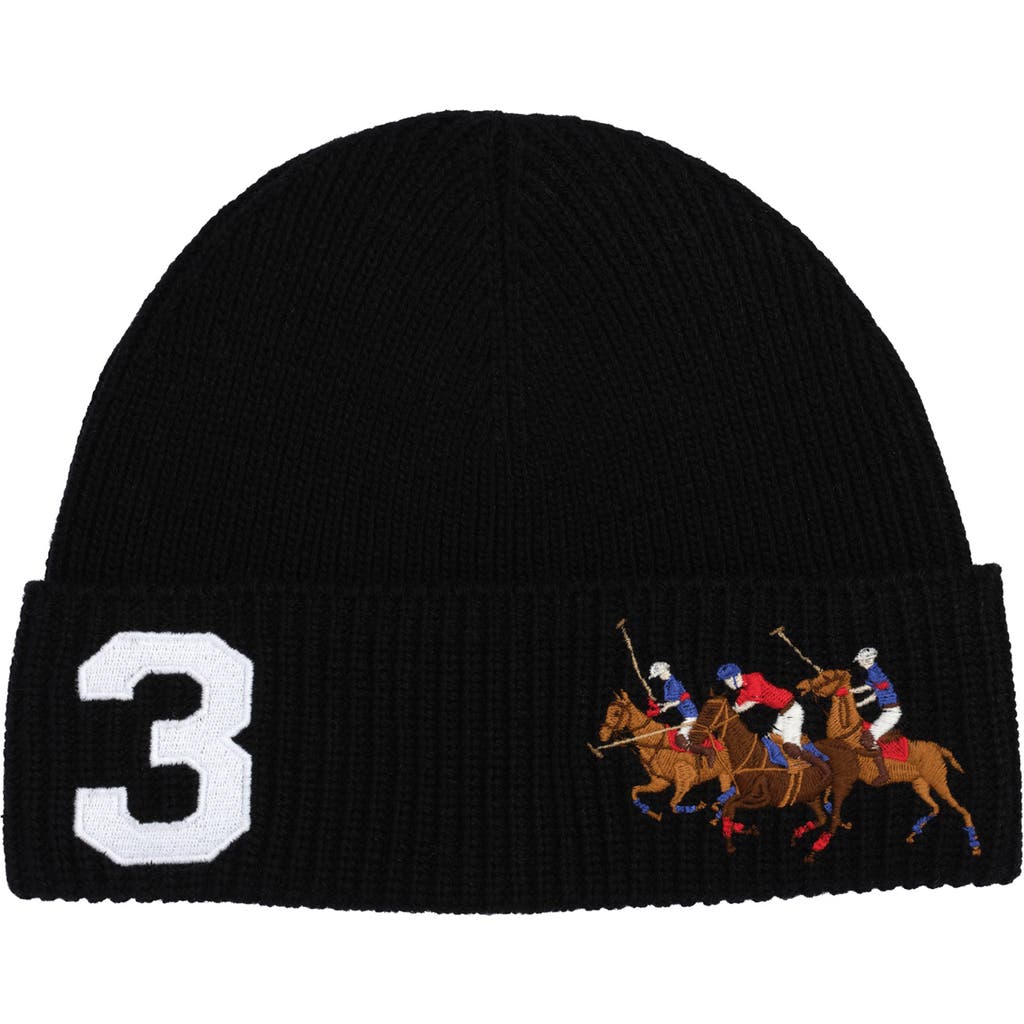 Polo Ralph Lauren Polo Match Beanie In Brown