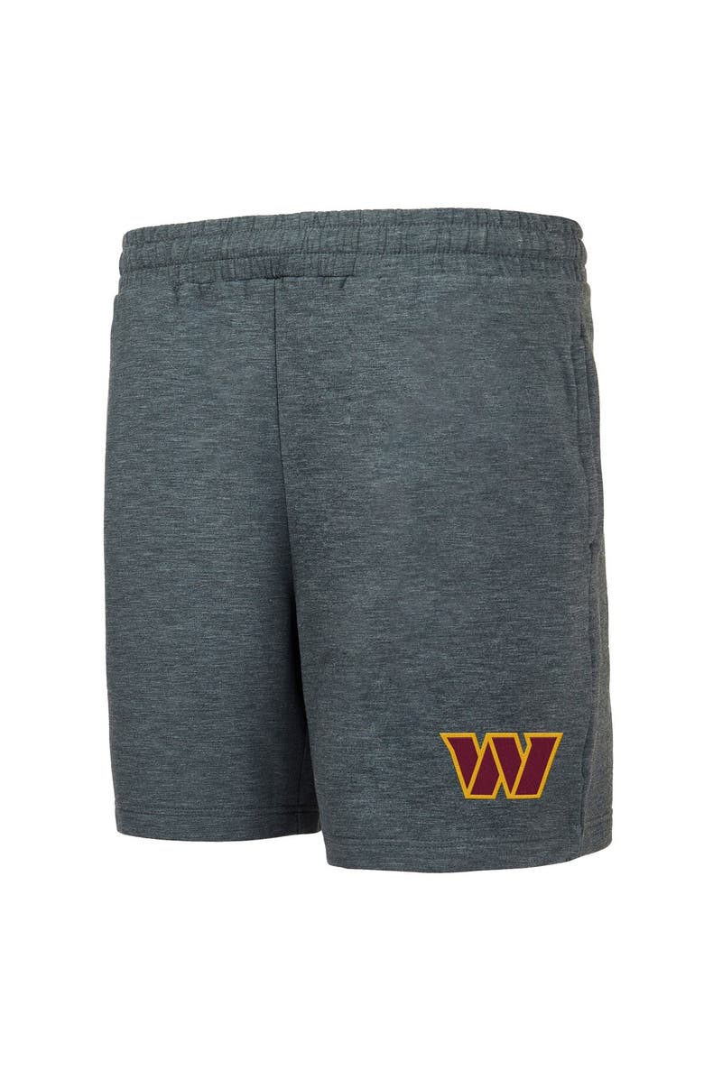 CONCEPTS SPORT Men's Concepts Sport Charcoal Washington Commanders Powerplay Tri-Blend Fleece Shorts, Main, color, 