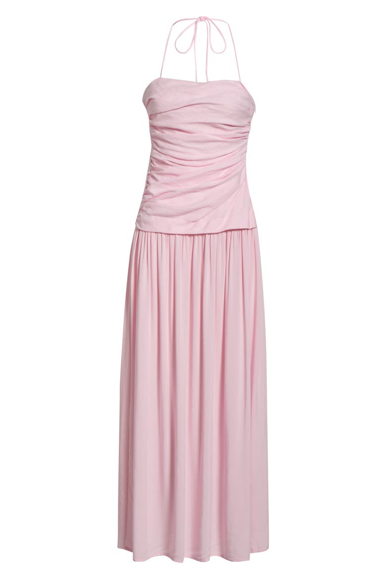 Notte Halter Maxi Dress, Alternate, color, PALAZZO