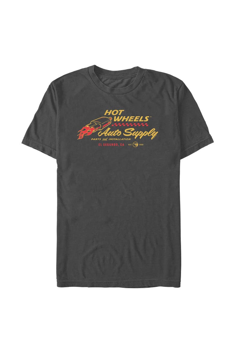 Men's Hot Wheels Auto Supply Vintage Logo  Graphic T-Shirt, Main, color, Charcoal