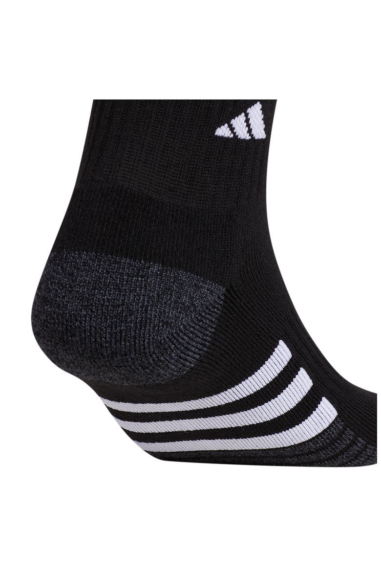 3-Pack Cushioned High Quarter Socks, Alternate, color, BLACK/ GREY/ WHITE