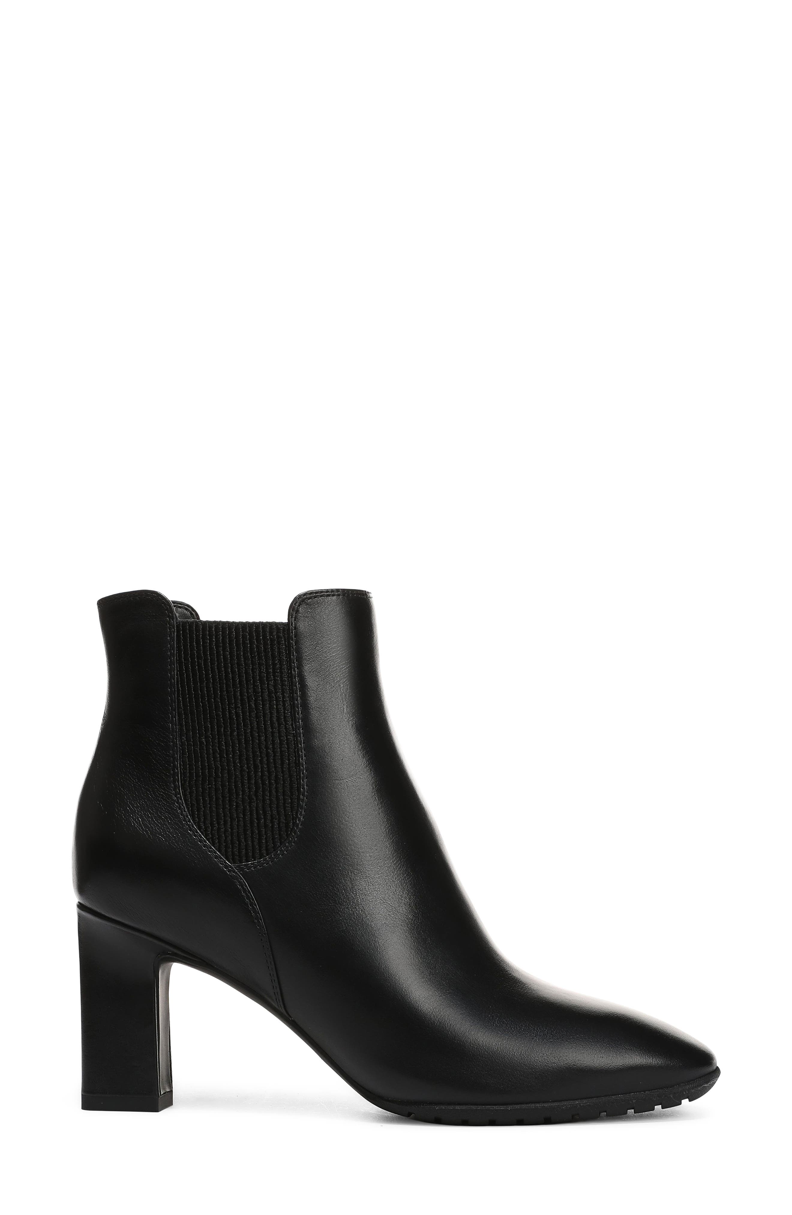 Anastacia Leather Bootie, Alternate, color, BLACK LEATHER