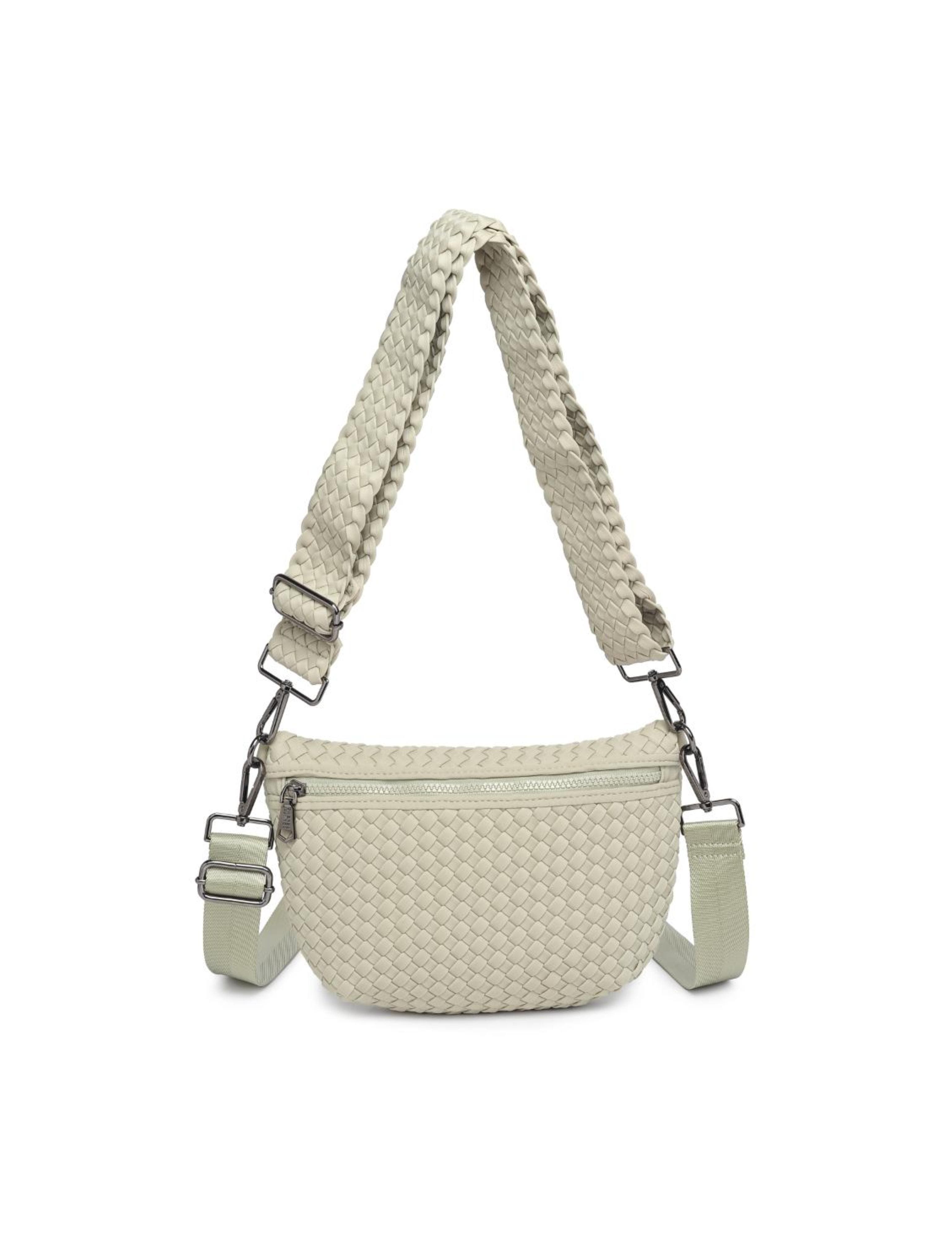 Sol and Selene Ethereal - Woven Neoprene Crossbody Bag, Main, color, Sage
