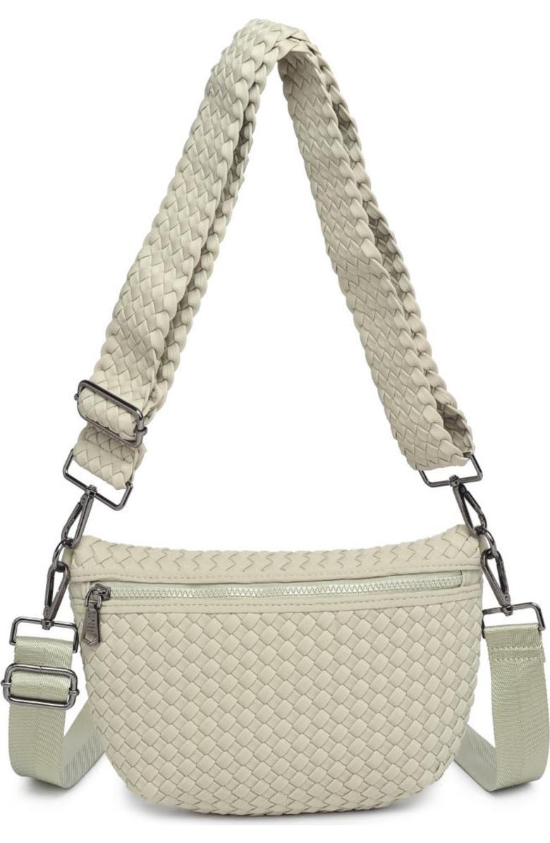 Sol and Selene Ethereal - Woven Neoprene Crossbody Bag, Main, color, Sage