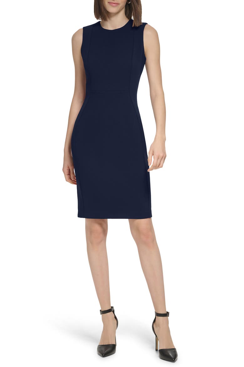 Sleeveless Sheath Dress, Main, color, INDIGO