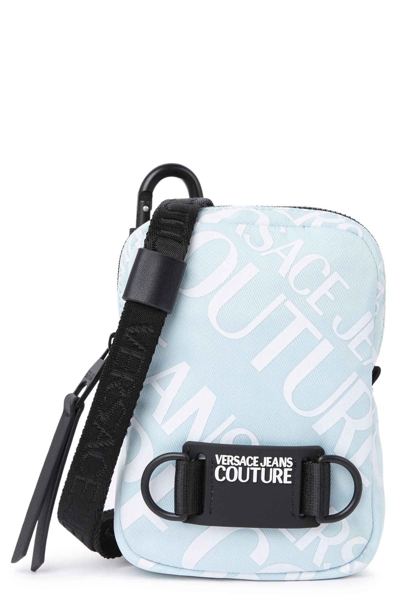 Versace Jeans Logo Print Phone Bag, Main, color, 