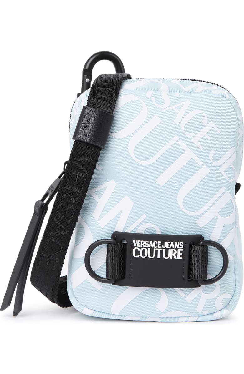 Versace Jeans Logo Print Phone Bag, Main, color,