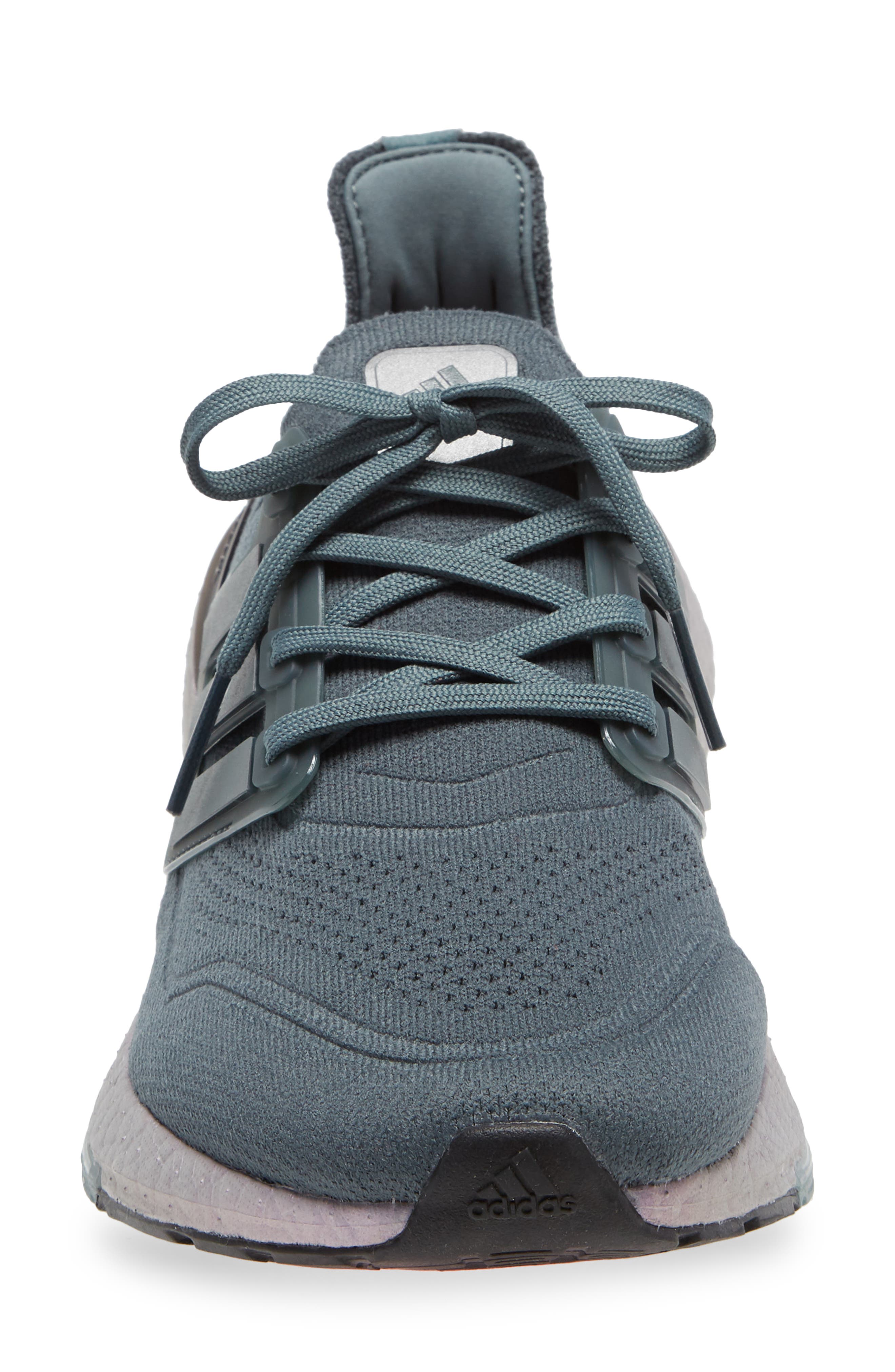 UltraBoost 21 Primeblue Running Shoe, Alternate, color, BLUE OXIDE/ HAZY GREEN