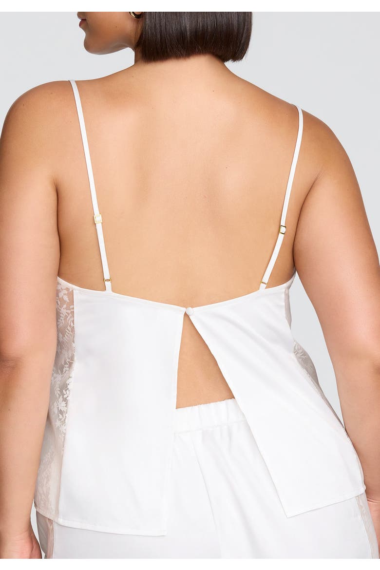 The Lace Panel Tank, Alternate, color, SALT