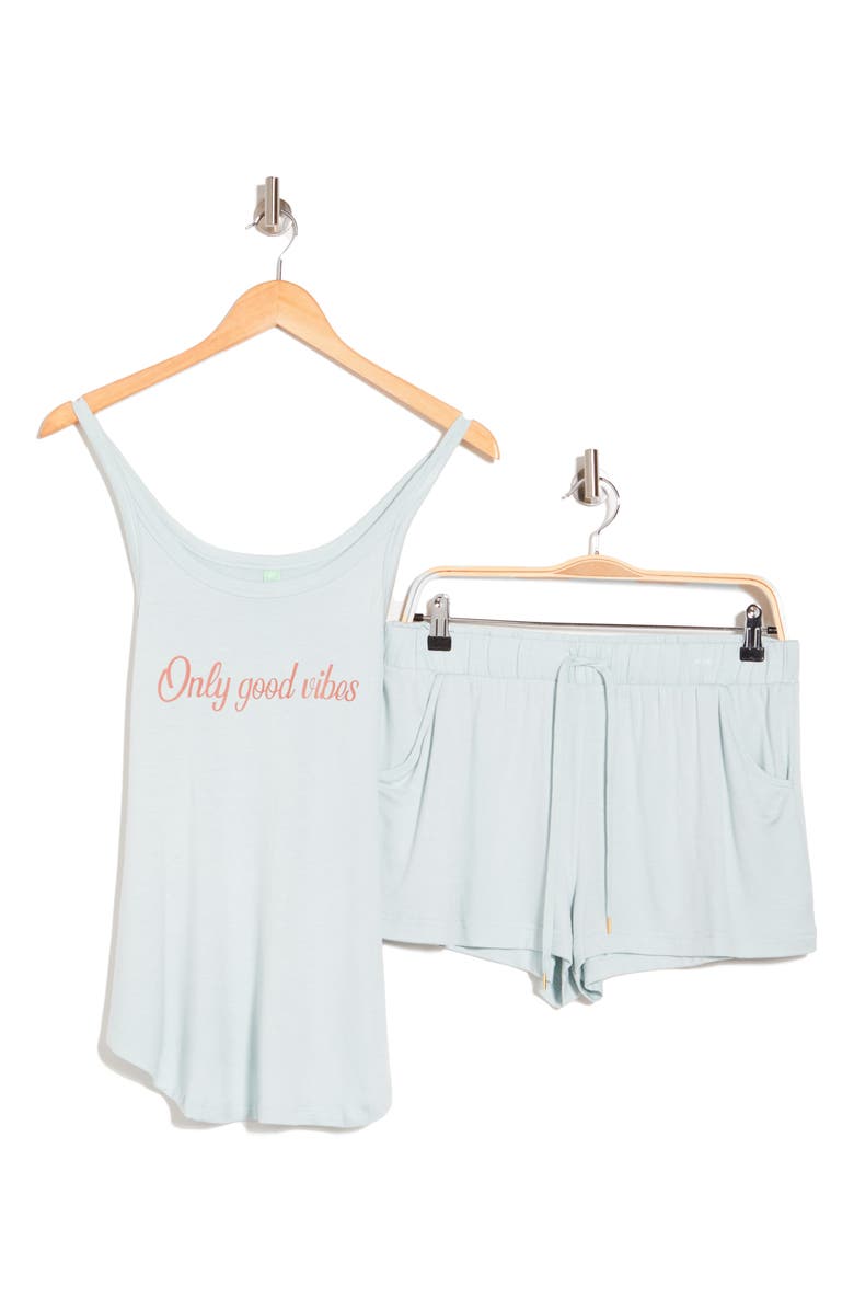 Honeydew Next Level Tank & Drawstring Shorts Pajamas, Alternate, color, Fresco