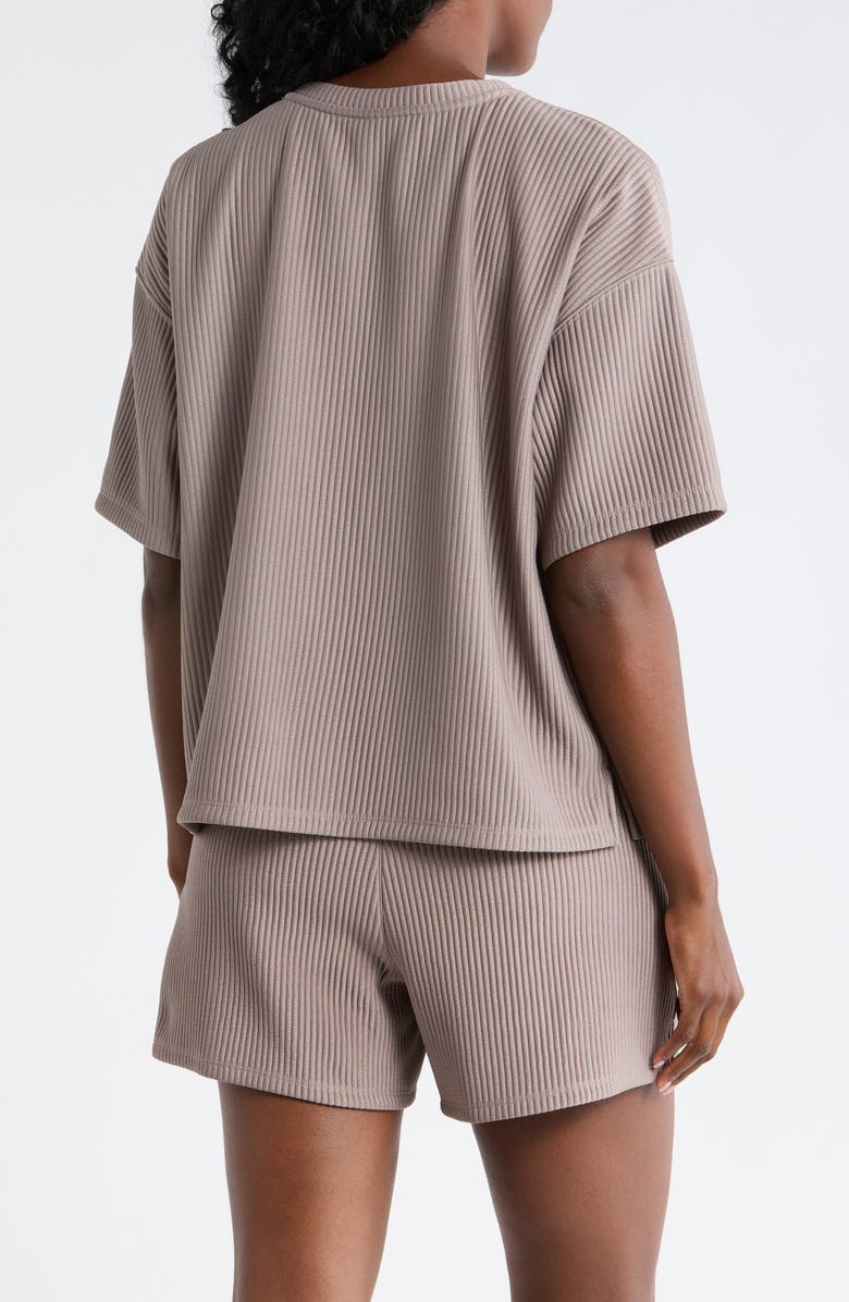 DKNY Short Sleeve Knit T-Shirt, Alternate, color, Mushroom