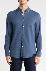 Original Penguin Long Sleeve Lightly Brushed Dobby Shirt