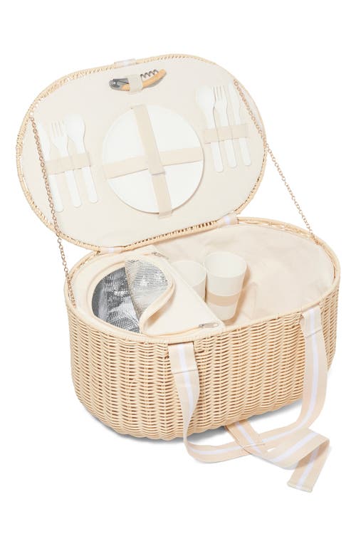 Sunnylife Large Picnic Basket In Le Weekend Natural